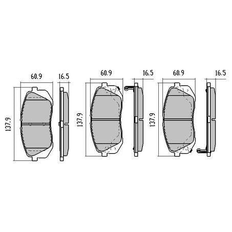 RDA PHANTOM CERAMIC BRAKE PAD SET HYUNDAI KIA RDC2055
