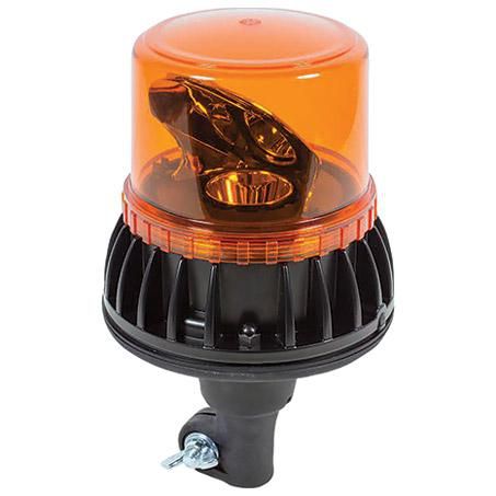 ECCO LED Beacon Amber 10-30V Flexi DIN Pole Mount Amber Lens 142mm x 148.5mm IP67 EB7631A