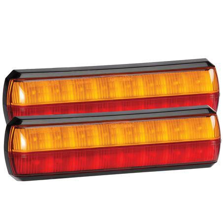 Narva MDL38 STOP/TAIL/INDICATOR RED-AMBER LENS LED 10 TO 30V - 2 PCE