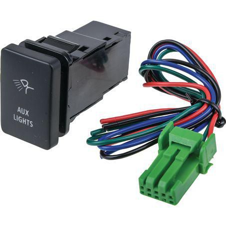 DRIVETECH 4x4 OE Style Push Button Switch Aux Lights Symbol Suits Toyota and Mi