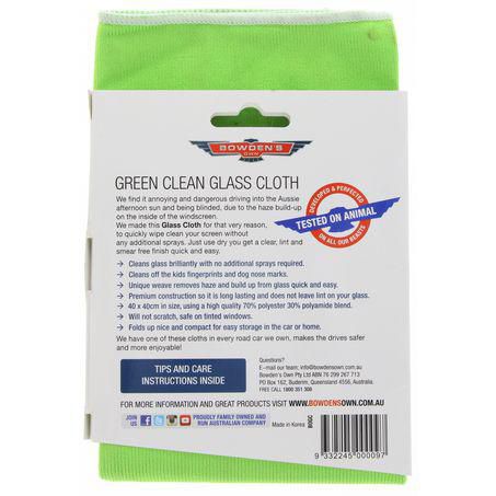 BOWDENS OWN Bowden's Own Green Clean Glass Polishing Cloth BOGC