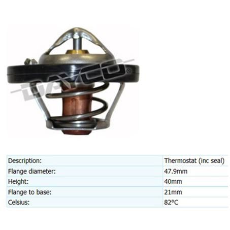 DAYCO THERMOSTAT 48MM 82 DEGREES C - 180 DEGREES F DT163A
