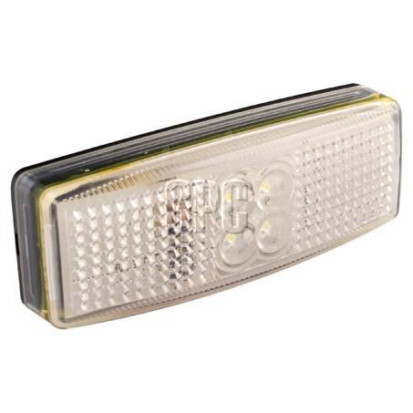 LED AUTO LAMPS Front Marker Light Clear LED 12 or 24V