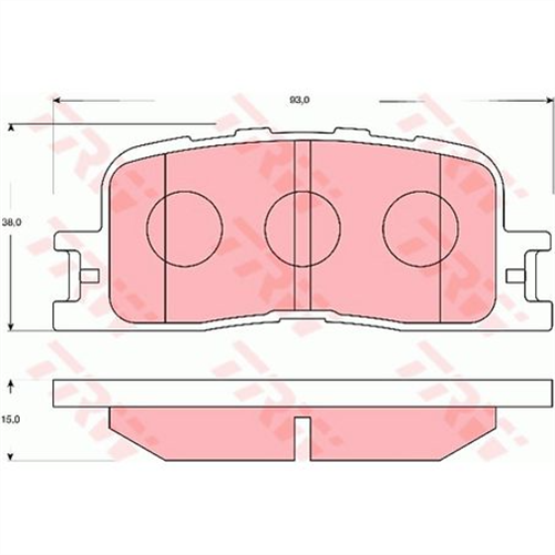 TRW DTEC Brake Pad Set