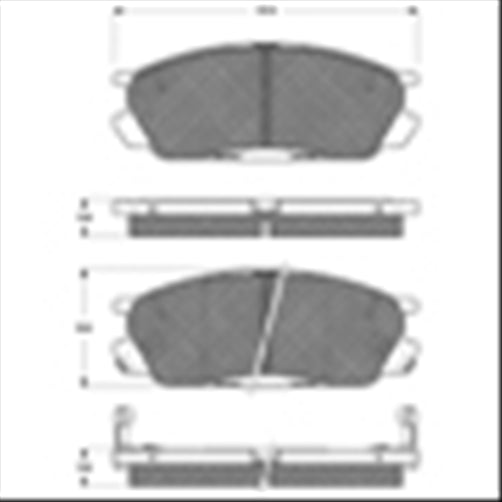 TRW FRONT DISC BRAKE PADS - MAZDA 929 HG 91-97