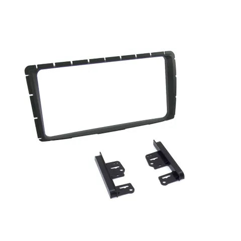 SUITS TOYOTA HILUX 2012-2015 DOUBLE DIN DASH KIT | 200MM OPENING | BLACK TRIM WITH FACTORY SIDE TRIMS INCLUDED