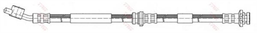 Brake Hose Left - Front 420mm x M10 PHD325