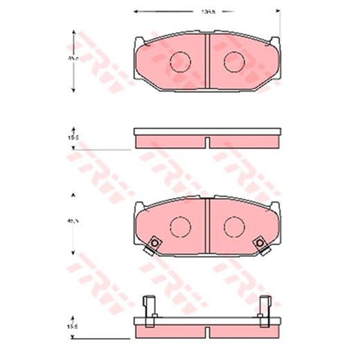 TRW Brake Pad Set (DB1818)