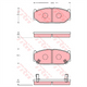 TRW Brake Pad Set (DB1818)
