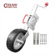 CM TRAILER JOCKEY WHEEL SWING UP SOLID TYRE