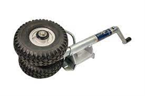 CM TRAILER JOCKEY WHEEL TWIN TYRED 250 X 4 SOLID