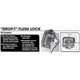 CM TRAILER THANDLE FLUSH LOCK