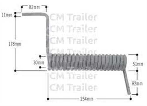 CM TRAILER TAIL DOOR SPRING EXTENSION