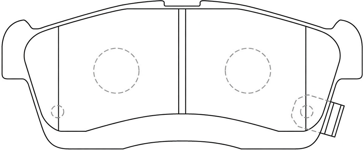 BP1768 - Royale Ceramic Ultra Brake Pad Set L:108.5 H:45.4 T:14.8