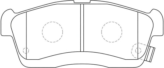 BP1768 - Royale Ceramic Ultra Brake Pad Set L:108.5 H:45.4 T:14.8
