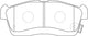 BP1768 - Royale Ceramic Ultra Brake Pad Set L:108.5 H:45.4 T:14.8