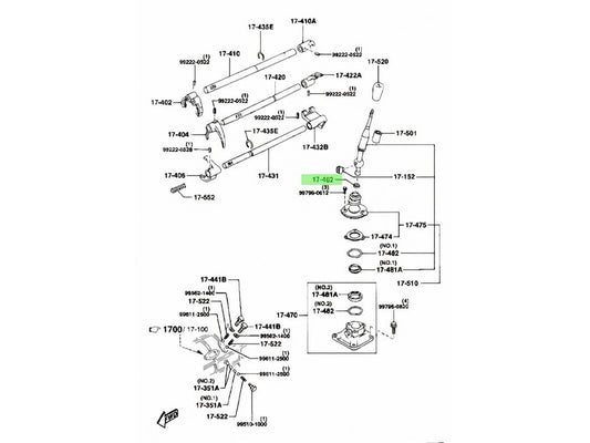 Mazda Shifter Bush – P/N # 0398-17-462A