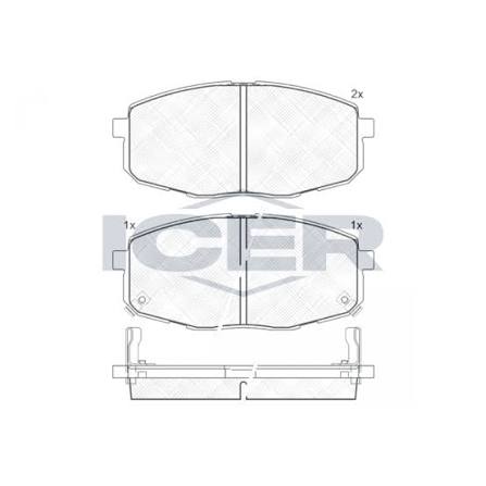 Disc Pads Front Kia 181540
