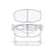 Disc Pads Front Kia 181540