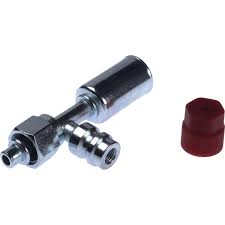 Steel Fitting # 8 FOR - Beadlock #8 Straight With R134a Port SFX1302-3