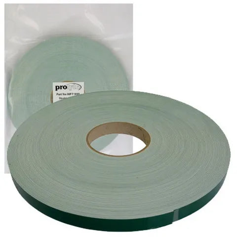 Double Sided Foam Tape 18mm x 1mm x 50m Roll | White Mounting & Sealing Tape