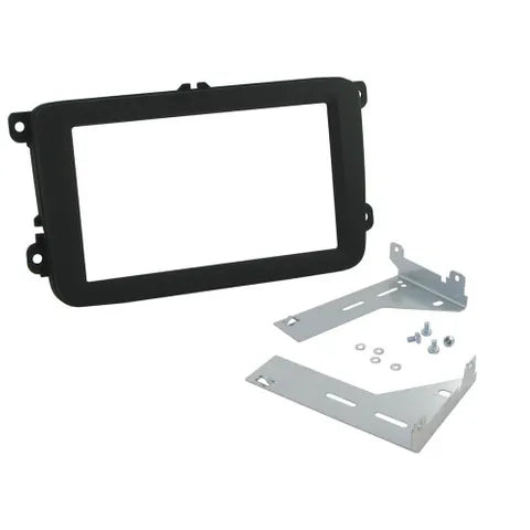 Volkswagen / Skoda 2003â€‘2016 Double DIN Dash Kit | Black Facia Panel & Installation Kit