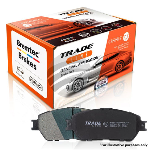 BREMTEC TRADE-LINE BRAKE PADS SET HONDA LEGEND KA9 3.5L V6 16"" BT485TS