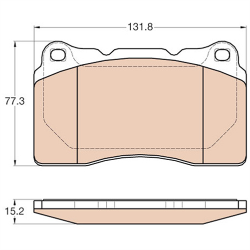 TRW Brake Pad Set (DB1678)