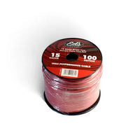 EDS EBP-15-100M 15 Gauge Single Core CCA Primary Cable | Red | 100 Metre Roll