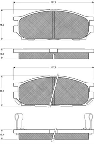 TRW Brake Pad Set (DB1236)