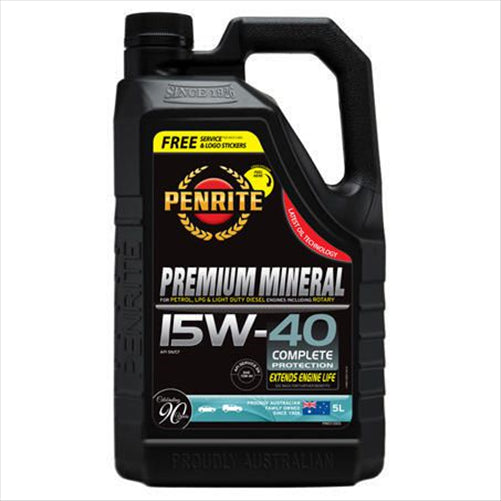Penrite Premium Mineral Engine Oil 15W-40 5 Litre
