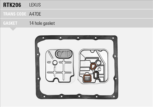 RYCO TRANS KIT - LEX IS200 A47DE &gt;05 RTK206