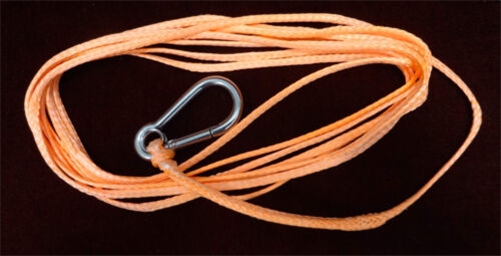 CM TRAILER WINCH ROPE & S HOOK 4MM*6M