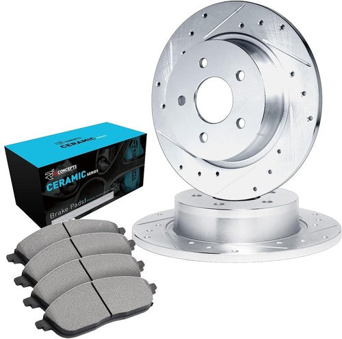 BRAKE DISC REAR PAIR BMW E36 323i 328i E46 320i BD-2315