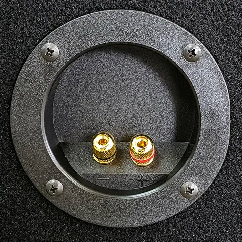 10-Inch Single Vented Subwoofer Box | 1.0 cu ft | Black Carpet | Pre-Loaded Terminal