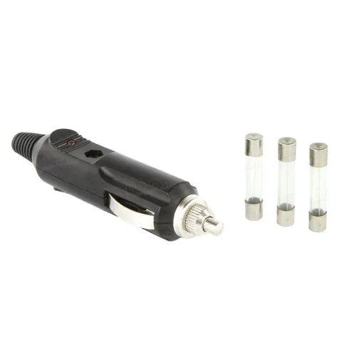 Fused Cigarette Lighter Plug | 12V DC Power Plug with Inline Fuse