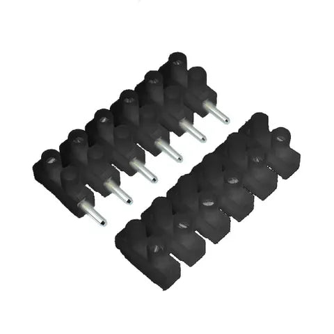 6-Pole Pluggable Terminal Block Strip (1 Set) | Screw Connector for DIN Rail