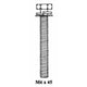 M6 x 45mm Hex Head Bolt | Black Zinc Plated, Sold Individually