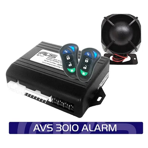 AVS 3010 Alarm System | With Immobiliser & Siren