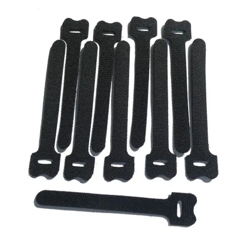 Velcro Cable Ties | 130mm x 12.5mm (12-Pack) | Reusable Hook & Loop Straps