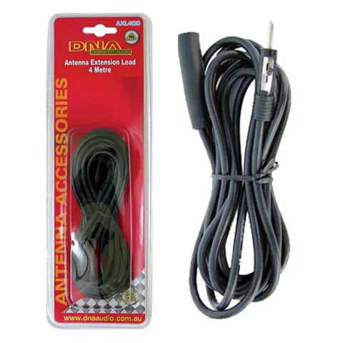 4-Meter Car Radio Antenna Extension Cable | Standard Male to Female Plug