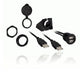 Dual USB 2.0 Extension Cable - 1 Meter Length | Data & Charging Sync Cord