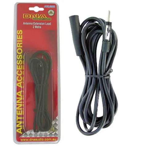 Car Antenna Extension Cable - 2 Meter (2000mm) Male to Female Motorola Plug