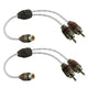 DNA PRO-SPEC RCA Y-Split Cable (Pair) | 1 Female to 2 Male Blue Audio Adapter
