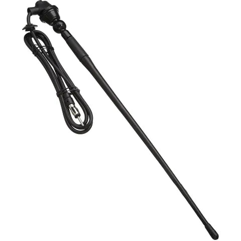 Universal Single Section Antenna | Black Base | AM/FM Replacement Mast