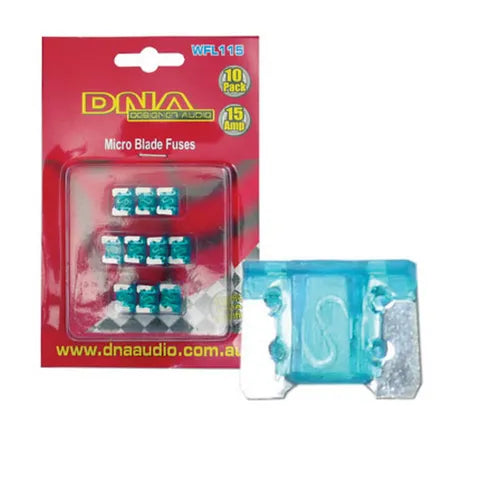 DNA Micro Blade Fuses | Low Profile 15 Amp ATT (10-Pack)