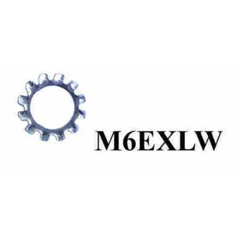M6 External Tooth Lock Washers | Zinc Plated | Bag of 100