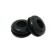 6.4mm Black Rubber Wire Grommets - 50 Pack | Panel Hole Cable Seal
