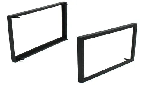 Universal 113mm Double DIN Cage Trim Bezel | Black Finish