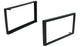 Universal 113mm Double DIN Cage Trim Bezel | Black Finish